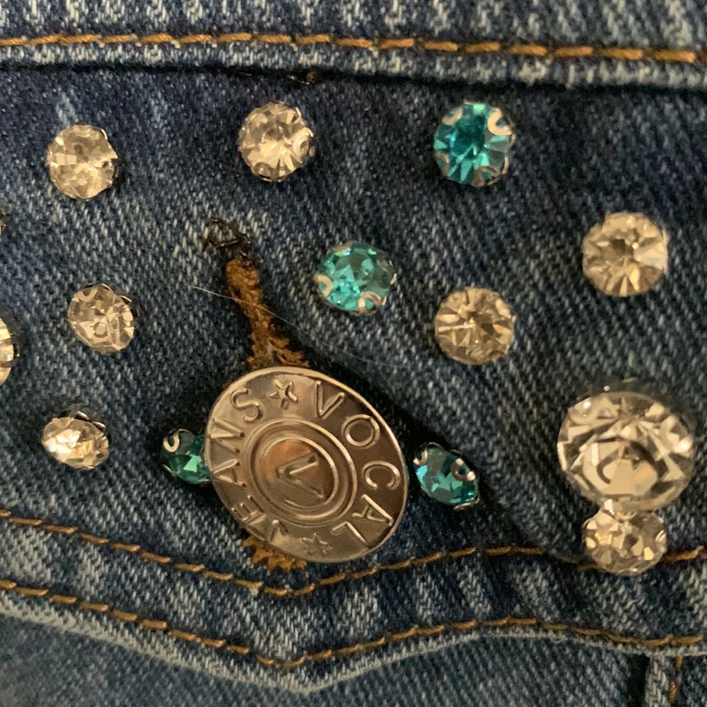 Vocal Embellished Denim Vest - Picture 3 of 4